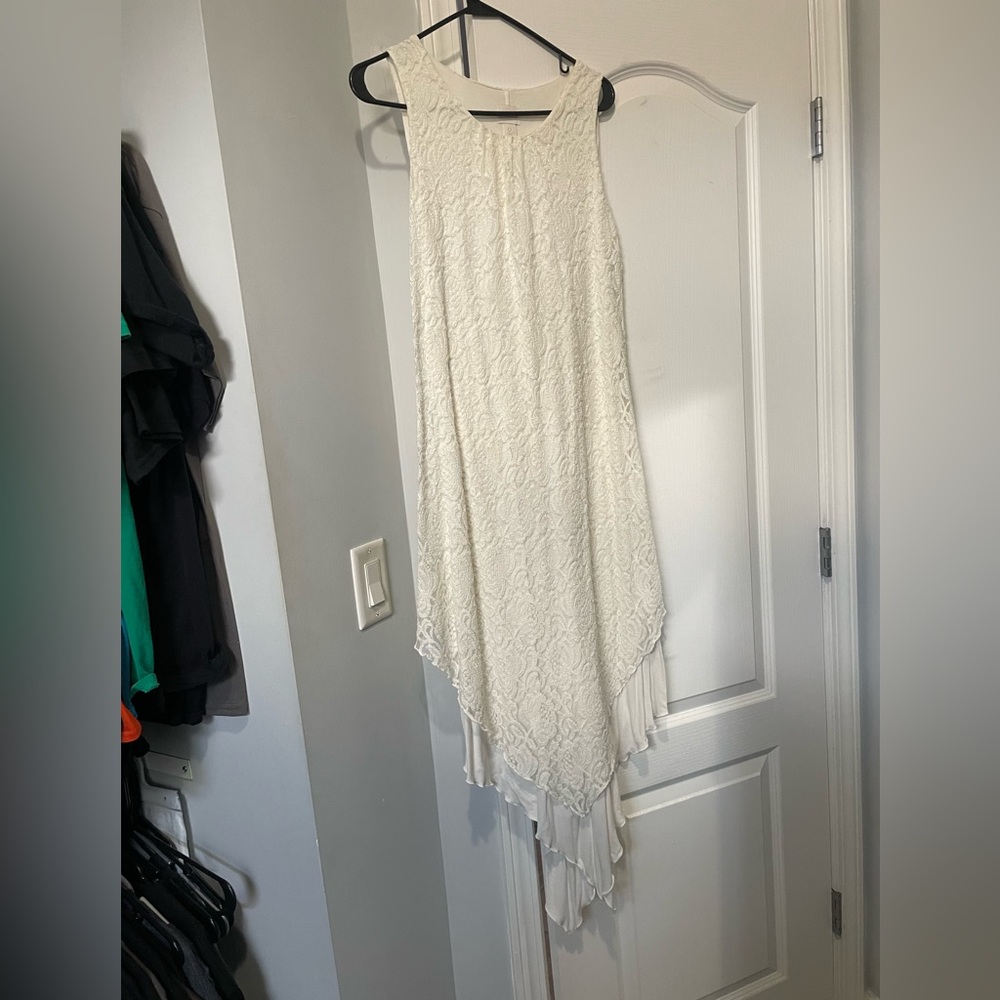 Chico's Ivory Textured Fabric